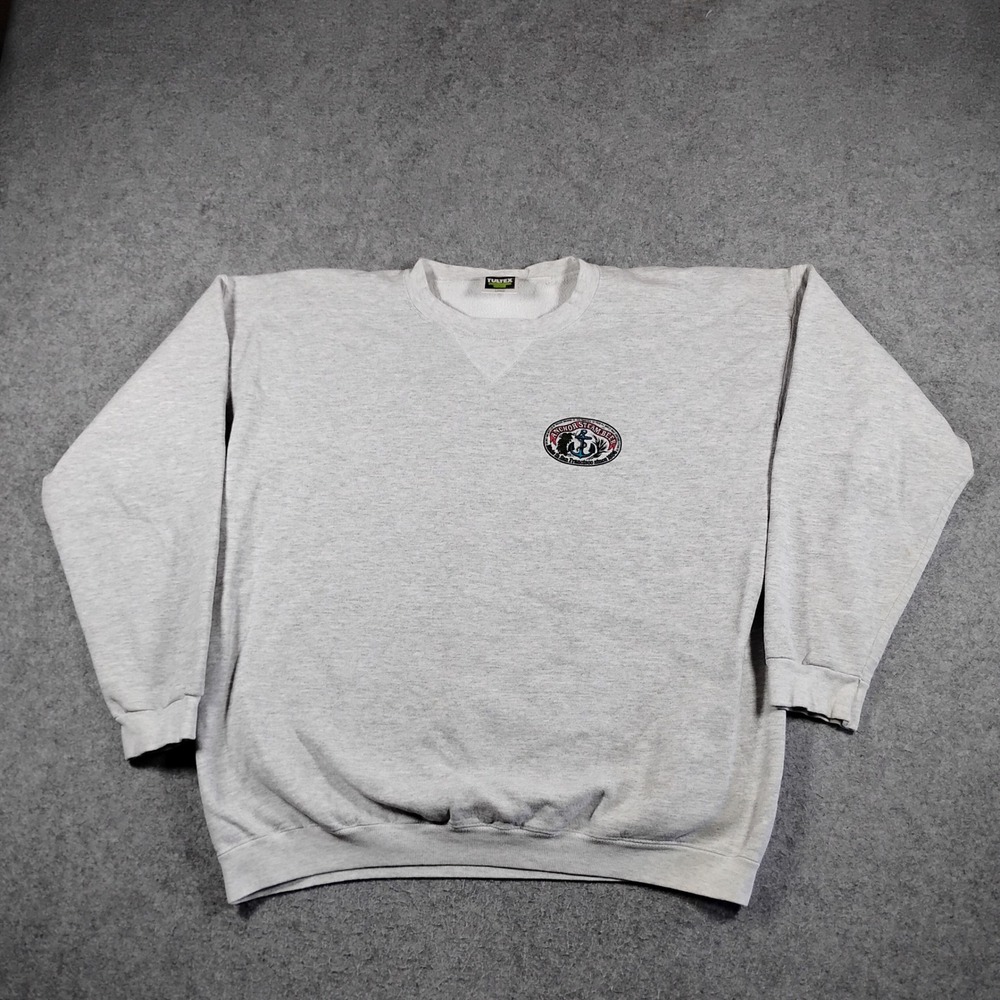 Vintage Anchor Steam Beer Sweatshirt Mens Large Gray 90s Heavyweight USA